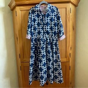Dizzy Lizzie Shirt Dress - Size Large